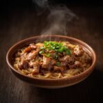 Vermicelli Rice and Goat Stew