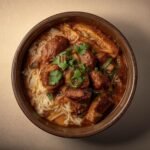 Vermicelli Rice and Goat Stew