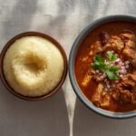 Omutuo and Goat Groundnut Soup
