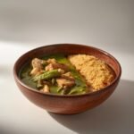 Banku and Okro Soup (Includes fish and meat)